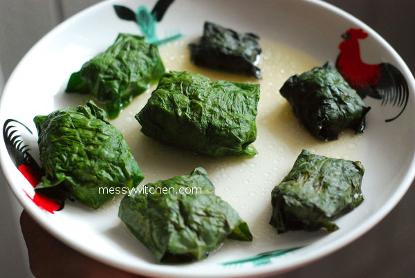 Steamed Minced Pork Wrapped In Wild Pepper Leaves